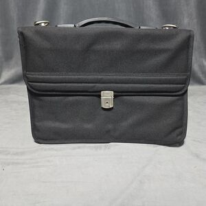 BRIC'S Briefcase/Messenger Bag Black Nylon with Shoulder Strap